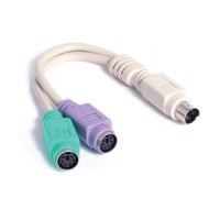 StarTech.com 6in PS/2 Keyboard Mouse Splitter Cable Adapter