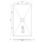 1400 x 800mm Wet Room Shower Tray Formers (Tile-Ready Boards) with Square Waste