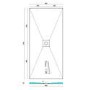 1700 x 800mm Wet Room Shower Tray Formers (Tile-Ready Boards) with Square Waste