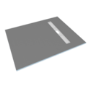 1000 x 800mm Wet Room Shower Tray Formers (Tile-Ready Boards) with Linear End Waste