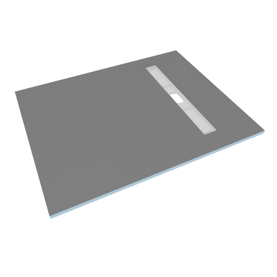1000 x 800mm Wet Room Shower Tray Formers (Tile-Ready Boards) with Linear End Waste