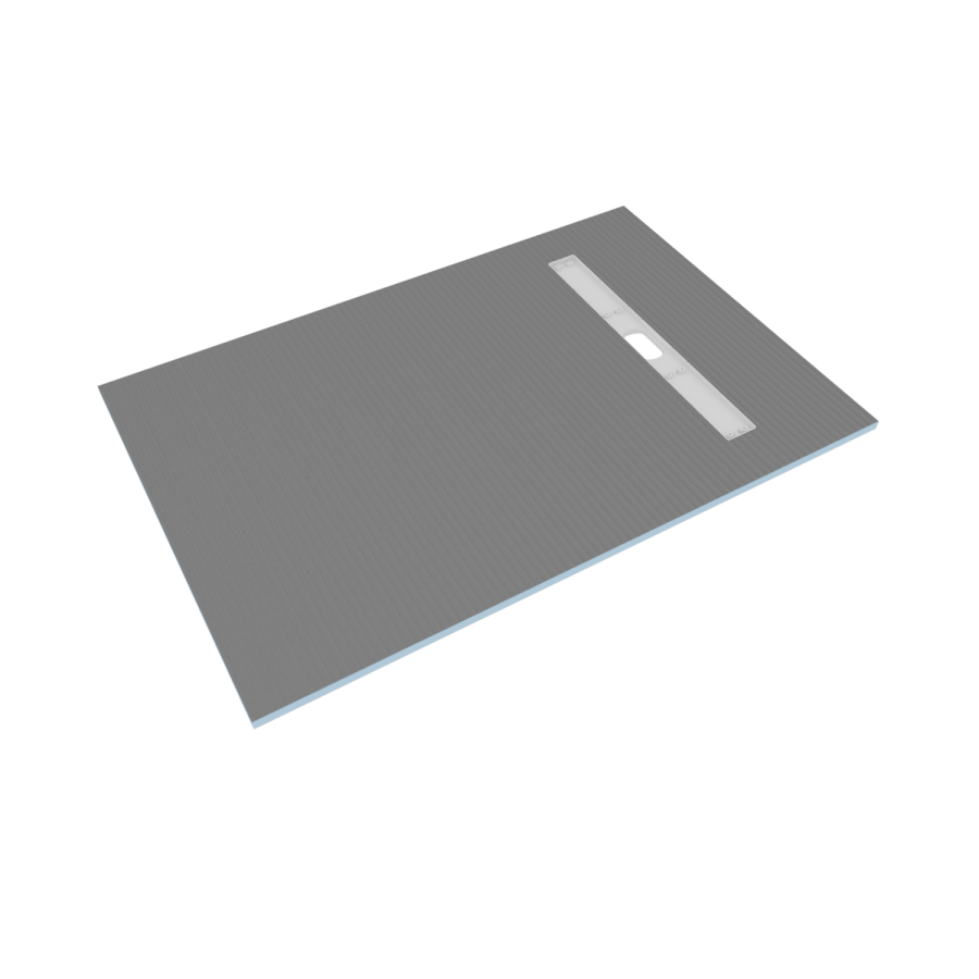 1200 x 800mm Wet Room Shower Tray Formers (Tile-Ready Boards) with Linear End Waste