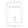 1200 x 900mm Wet Room Shower Tray Formers (Tile-Ready Boards) with Linear End Waste