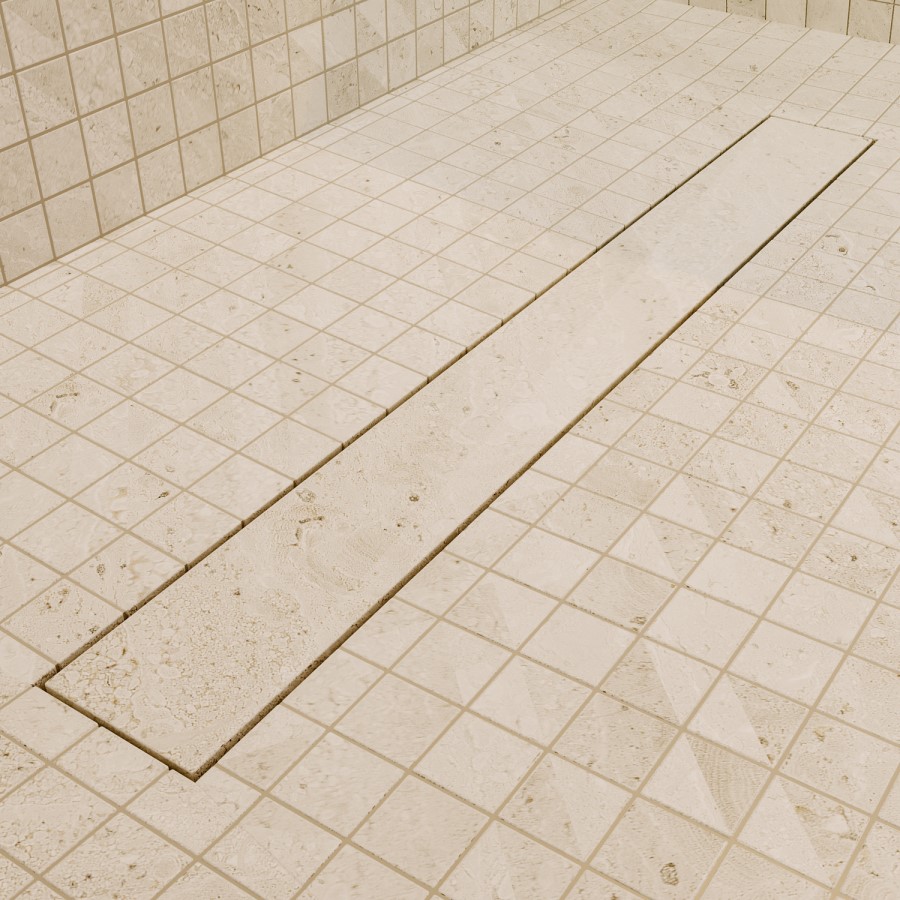 1400 x 800mm Wet Room Shower Tray Formers (Tile-Ready Boards) with Linear End Waste