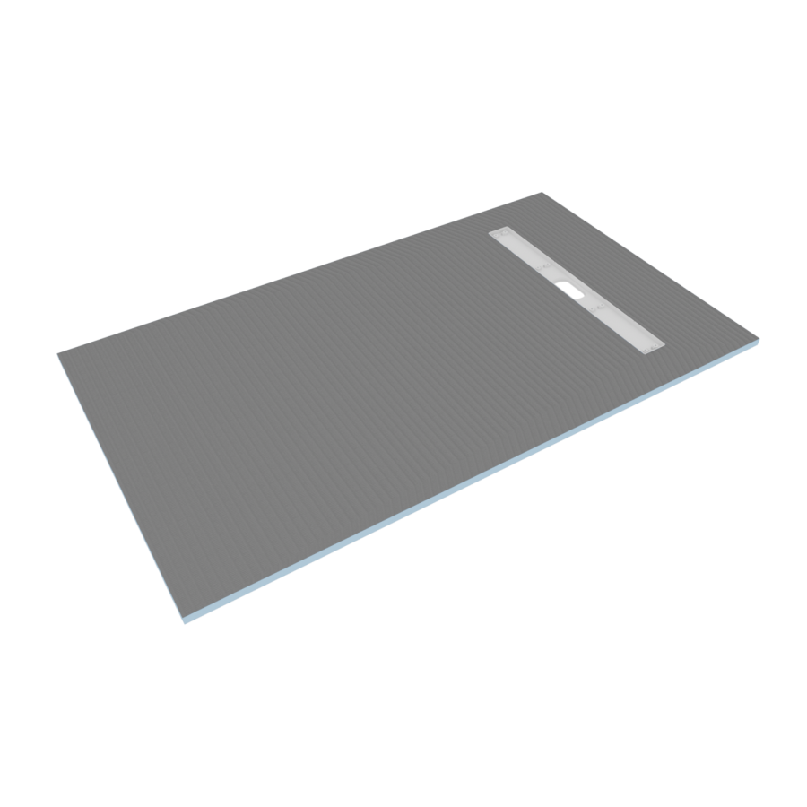 1400 x 800mm Wet Room Shower Tray Formers (Tile-Ready Boards) with Linear End Waste