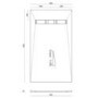 1400 x 800mm Wet Room Shower Tray Formers (Tile-Ready Boards) with Linear End Waste