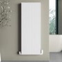 GRADE A1 - White Designer Vertical Single Panel Radiator 1200 x 440mm - Laguna