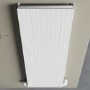 GRADE A1 - White Designer Vertical Single Panel Radiator 1200 x 440mm - Laguna