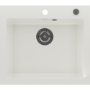 Single Bowl White Inset Composite Sink with Tap Deck - Enza Laurie