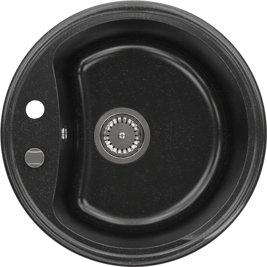 Single Bowl Round Inset Composite Utility/kitchen Sink - Enza Laurie