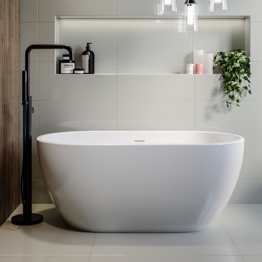 ONLY OPENED - Freestanding Double Ended Bath 1400 x 750mm - Lisbon