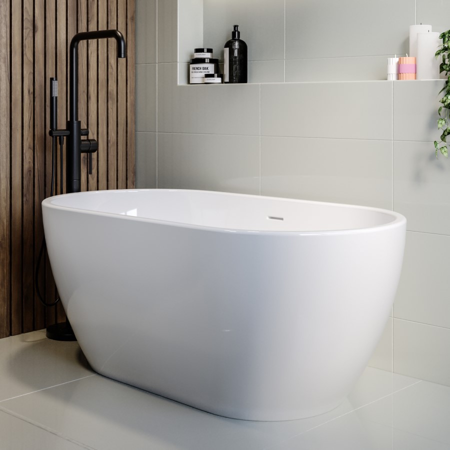 ONLY OPENED - Freestanding Double Ended Bath 1400 x 750mm - Lisbon
