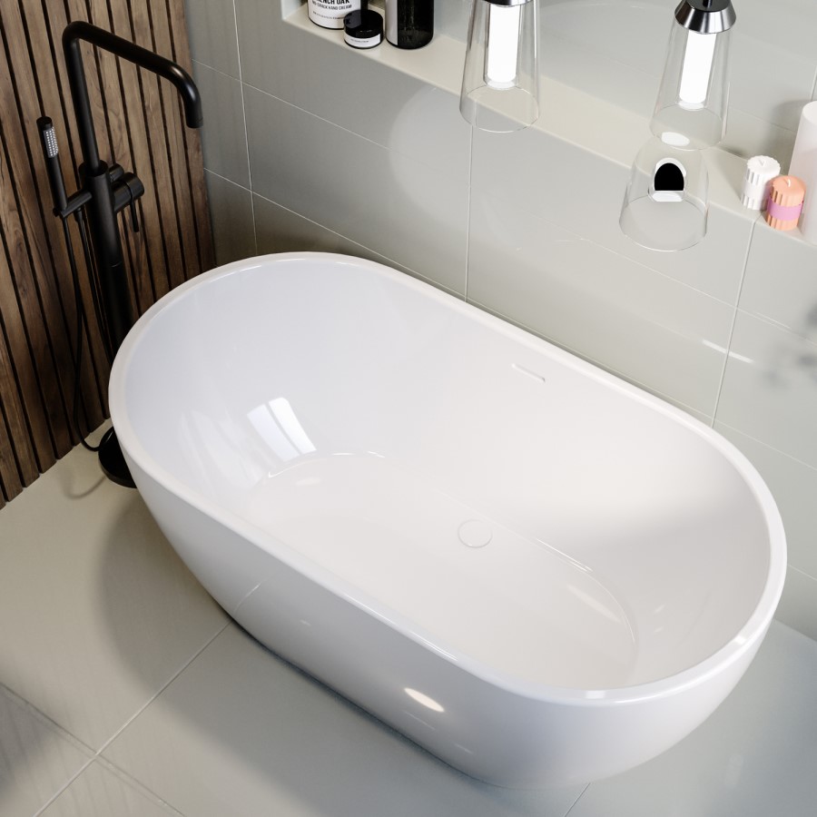 ONLY OPENED - Freestanding Double Ended Bath 1400 x 750mm - Lisbon