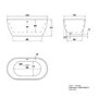 ONLY OPENED - Freestanding Double Ended Bath 1400 x 750mm - Lisbon