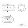 GRADE A1 - Freestanding Double Ended Bath 1400 x 750mm - Lisbon