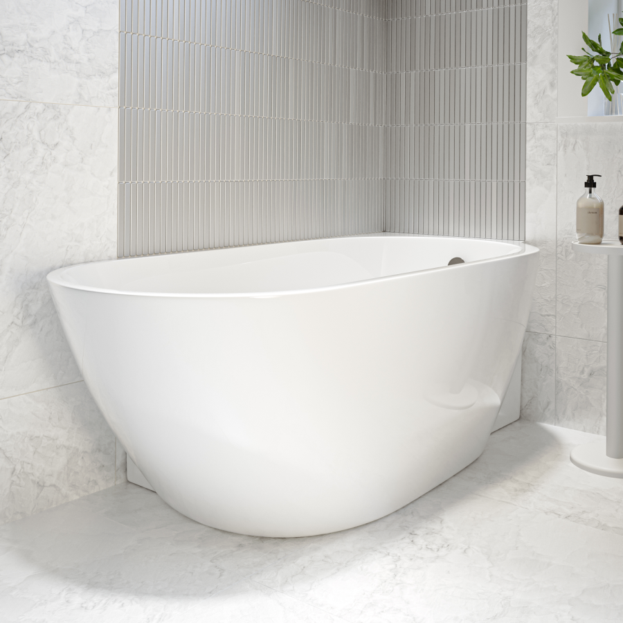 Freestanding Single Ended Right Hand Corner Bath 1650 x 740mm - Lisbon