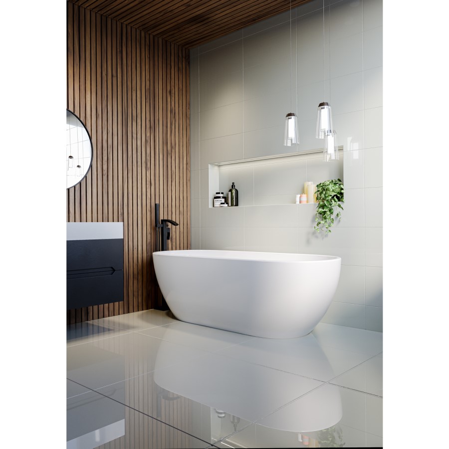 GRADE A2 - Freestanding Double Ended Bath 1800 x 750mm - Lisbon