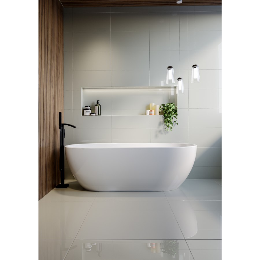 GRADE A2 - Freestanding Double Ended Bath 1800 x 750mm - Lisbon