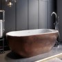 ONLY OPENED - Copper Effect Freestanding Double Ended Bath 1650 x 750mm - Lisbon