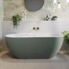 Green Freestanding Double Ended Bath 1650 x 750mm - Lisbon