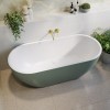 Green Freestanding Double Ended Bath 1650 x 750mm - Lisbon