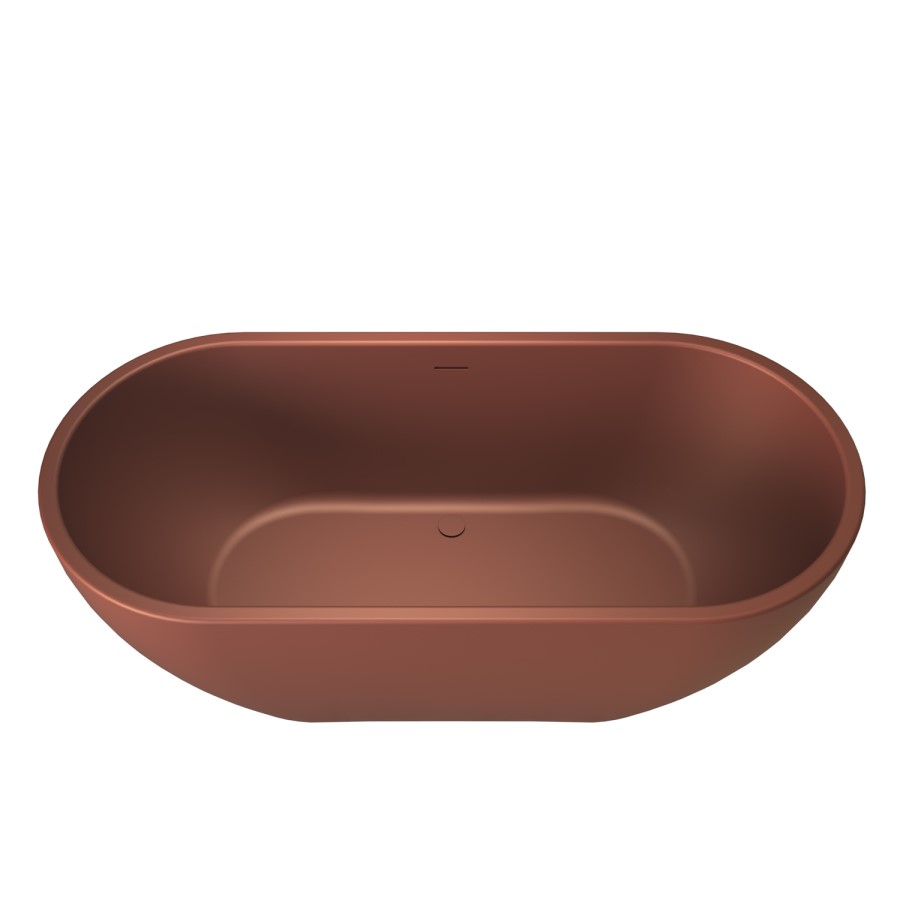 Red Freestanding Double Ended Bath 1650 x 750mm - Lisbon