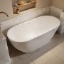 Freestanding Double Ended Bath with Plinth 1650 x 750mm - Lisbon