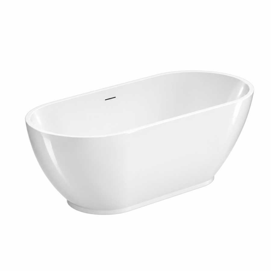 Freestanding Double Ended Bath with Plinth 1650 x 750mm - Lisbon