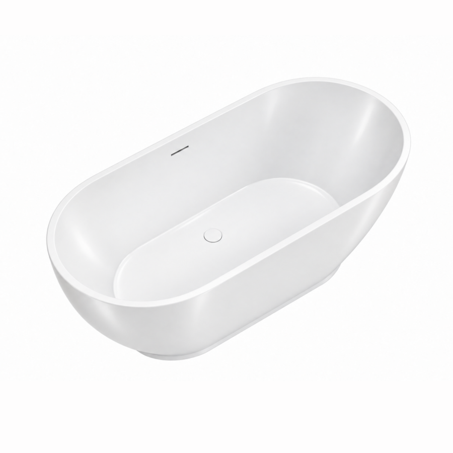 Freestanding Double Ended Bath with Plinth 1650 x 750mm - Lisbon