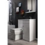 White L-Shaped Basin & WC Unit - W900 x H860mm