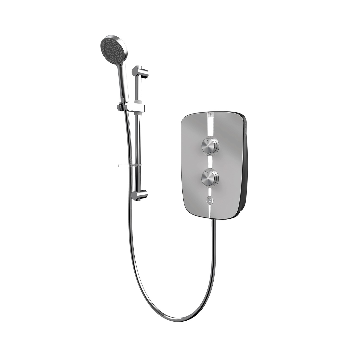 Aqualisa Grey 10.5Kw Lumi+ Chrome Electric Shower