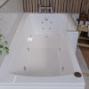 L Shape Whirlpool Spa Shower Bath Right Hand 1700 x 850mm - Lomax