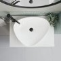 GRADE A1 - White Triangular Countertop Basin 505mm - Lotus
