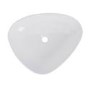 ONLY OPENED - White Triangular Countertop Basin 505mm - Lotus