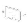 Zonda 800mm Bathroom Mirror With Touch Sensor Technology