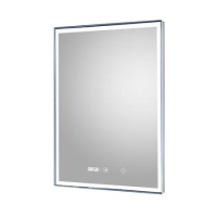 Libra Bathroom Mirror With Digital Clock and LED Light