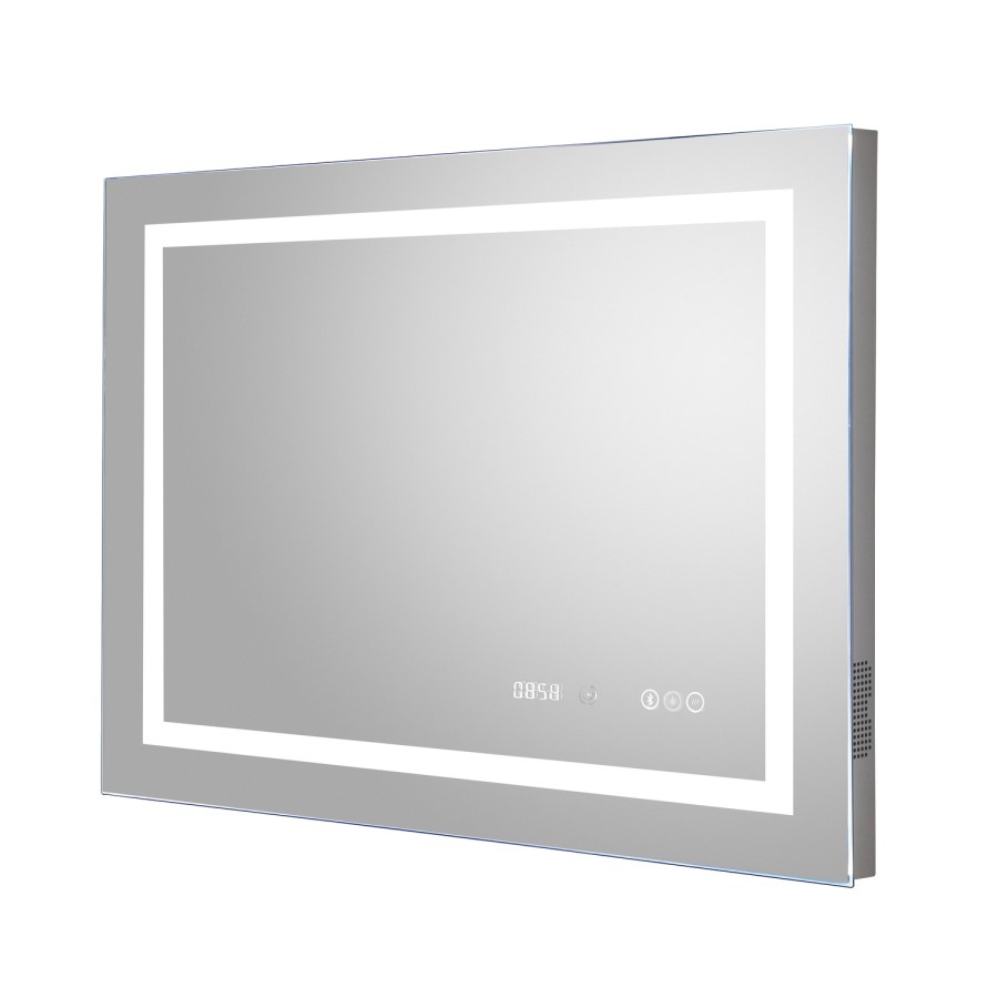 Amira Bathroom Mirror With a Digital Clock
