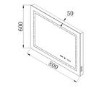 Amira Bathroom Mirror With a Digital Clock