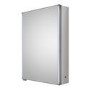 500mm Mirrored Bathroom Cabinet Single Door with LED Lighting - Aries 