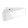 White Wall Hung Corner Basin 560mm - Luca