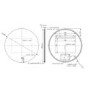 Round Backlit Heated Bathroom Mirror with Lights 1000mm - Luna