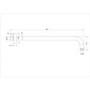 Brushed Brass Traditional 200mm Shower Head & Wall Arm - Lyla