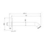Brushed Brass Traditional Wall Mounted Bath Spout - Lyla