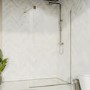 1000mm Gunmetal Grey Shower Screen for Wet Room & Walk In Shower - Live Your Colour