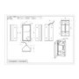 GRADE A1 - Single Door Corner Brass Mirrored Bathroom Cabinets with Lights 300 x 600mm - Lykos