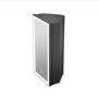 Single Door Corner Black Mirrored Bathroom Cabinets with Lights 300 x 600mm - Lykos