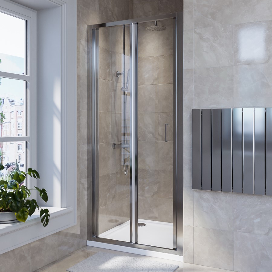 800mm Chrome Bi Fold Door Shower Enclosure 4mm Glass Lyra Better 800mm-chrome-bi-fold-door-shower-enclosure-4mm-glass-lyra-better