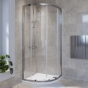 LYRQCH900 900mm Chrome 4mm Glass Quadrant Shower Enclosure - Lyra