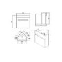 RAK Manhattan Corner Cabinet in Gloss White with Resort 45cm Corner Basin 1 Tap Hole