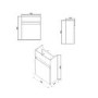 RAK Manhattan Slimline Wall Hung Cabinet in Gloss White with Basin